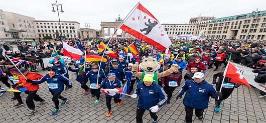49. Berliner Neujahrslauf 2020 am Brandenburger Tor